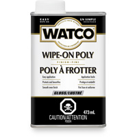 Watco&reg; Wipe-on Poly Stain, 473 ml, Clear, Gloss Consource