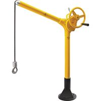Tall Industrial Lifting Device with Bolt-Down Base, 500 lbs. (0.25 tons) Capacity Consource