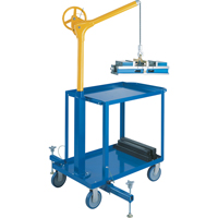 Tall Industrial Lifting Device with Mobile Cart, 500 lbs. (0.25 tons) Capacity Consource