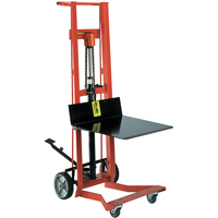 Hydraulic Platform Lift Stacker, Foot Pump Operated, 750 lbs. Capacity, 54" Max Lift Consource