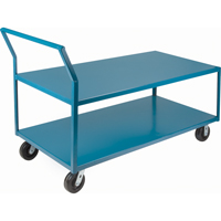 Chariots surbaiss&eacute;s robustes, 2 niveaux, 30" la x 60" p x 41" h, 2400 lb Cap Consource