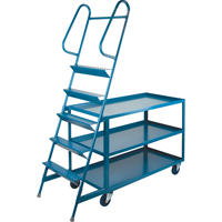 Chariots &agrave; cueillette, Acier, 24" la x 64" p, 3 tablettes, Capacit&eacute; 1200 lb Consource