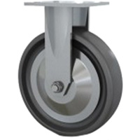 Heavy-Duty Caster, Rigid, 8" (203.2 mm), Solid Elastomer, 1000 lbs. (453.6 kg.) Consource
