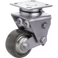 Heavy-Duty Caster, Swivel, 4" (101.6 mm), Solid Elastomer, 900 lbs. (408 kg.) Consource