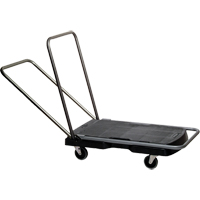 Chariots Triple, 32-1/2" lo x 20-1/2" la, 500 lb cap, Roues Caoutchouc Consource