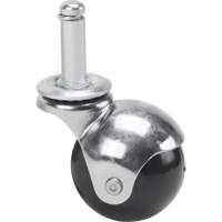 Zinc Plated Caster, Swivel with Brake, 2" (50.8mm) Dia., 200 lbs. (91 kg.) Capacity Consource