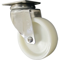 Roulette, Pivotant, 4" (101,6 mm), Nylon, 200 lb (91 kg) Consource
