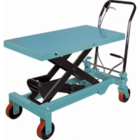 Heavy-Duty Hydraulic Scissor Lift Table, 39-3/8" L x 20-1/8" W, Steel, 1650 lbs. Capacity Consource