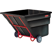 Chariot basculeur en acier, Poly&eacute;thyl&egrave;ne, 2 vg³, Capacit&eacute; de charge de 2300 lb Consource