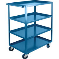 Heavy-Duty Shelf Carts, 4 Tiers, 24" W x 48" H x 39" D, 1200 lbs. Capacity Consource