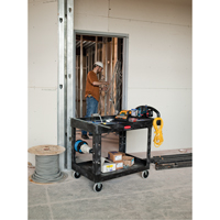 Chariot utilitaire robuste - 4500-88, 2 tiers, 17-1/8" x 33-1/4" x 39", Capacit&eacute; 500 lb Consource