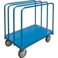 Single Level Rails Heavy-Duty Panel Mover Truck, 48" x 30" x 45", 2500 lbs. Capacity Consource