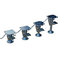 Floor Lock Brakes - Standard Duty, 6" Extended Height, 5-3/32" Retracted Height, Galvanized Consource
