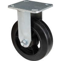 Mold-on Caster, Rigid, 6" (152.4 mm), Rubber, 550 lbs. (249 kg.) Consource