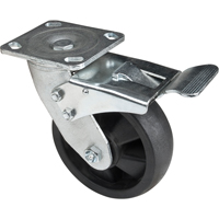 Hi-Temp Caster, Swivel with Brake, 6" (152.4 mm), Nylon, 880 lbs. (399 kg.) Consource