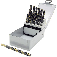Jeu de forets &agrave; queue r&eacute;duite de premi&egrave;re qualit&eacute; JET-KUT B & G BG29RS, 29 morceaux, Acier rapide Consource