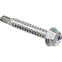 Self Drill Hex Washer, 1" x 10" L, Zinc Plated Consource