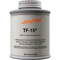 Compos&eacute; d'&eacute;tanch&eacute;it&eacute; sans m&eacute;tal pour raccord filet&eacute; TF-15, Canette &agrave; dessus brosse, 227 ml, -46° C - 315° C/50° F - 600° F Consource
