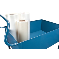 Deep Lipped Service Cart, 2 Tiers, 24" W x 47" H x 36" D, 1200 lbs. Capacity Consource