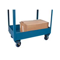 Deep Lipped Service Cart, 2 Tiers, 24" W x 47" H x 36" D, 1200 lbs. Capacity Consource