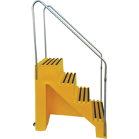 Escabeau industriel, 4 marches, 43" x 22-1/2" x Hauteur 66" Consource