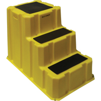 Escabeaux emboîtables industriels, 3 marches, 42" x 25-3/4" x Hauteur 29" Consource