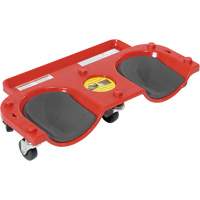 Socle roulant pour les genoux, Plastique, Rouge, Capacit&eacute; 350 lb Consource