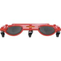 Socle roulant pour les genoux, Plastique, Rouge, Capacit&eacute; 350 lb Consource