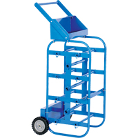 Chariot portatif pour mat&eacute;riaux bobin&eacute;s, Acier, 11 Montants, 19-1/2" la x 43-1/4" h x 17-1/2" p, Capacit&eacute; de 150 lb Consource