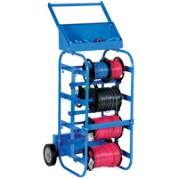 Chariot portatif pour mat&eacute;riaux bobin&eacute;s, Acier, 11 Montants, 19-1/2" la x 43-1/4" h x 17-1/2" p, Capacit&eacute; de 150 lb Consource