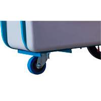 Chariot basculeur en acier, Poly&eacute;thyl&egrave;ne, 0,625 vg³, Capacit&eacute; de charge de 850 lb Consource