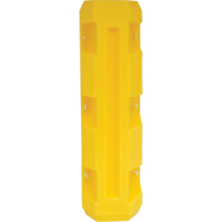 Slim Column Protector, 3" x 3" Inside Opening, 12" L x 12" W x 42" H, Yellow Consource