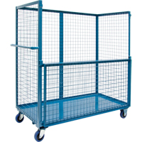 Chariot grillag&eacute; pour transport , Acier, 24" x 55" x 36", Capacit&eacute; 1200 lb Consource