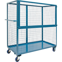 Chariot grillag&eacute; pour transport , Acier, 24" x 55" x 36", Capacit&eacute; 1200 lb Consource