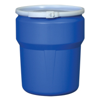 Baril emboîtable en poly&eacute;thyl&egrave;ne, 10 gal. US (8,33 gal. imp.), Dessus ouvert, Jaune Consource