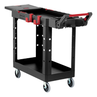 Chariot utilitaire robuste et polyvalent, 2 tiers, 25-1/5" x 36" x 51-1/2", Capacit&eacute; 500 lb Consource