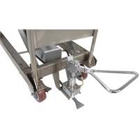 Table &eacute;l&eacute;vatrice hydraulique manuelle &agrave; ciseaux, 47" lo x 24" la, Partiellement en acier inoxydable, Capacit&eacute; 2000 lb Consource