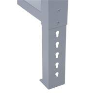 Pattes d'&eacute;tabli pour service industriel, Acier, 24" p x 34" h, Simple Consource