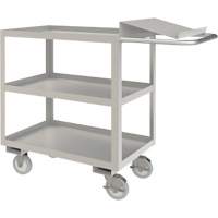 Industrial Grade Order Picking Cart, 39" H x 18-1/8" W x 45" D, 3 Shelves, 1200 lbs. Capacity Consource