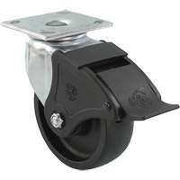 Roulette Emaxx RollX, Pivotant avec frein, 4" (101,6 mm), Nylon, 1200 lb (544,3 kg) Consource