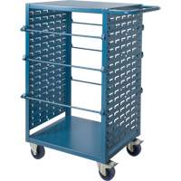 Chariot mobile pour mat&eacute;riaux bobin&eacute;s, Acier, 6 Montants, 21" la x 48" h x 38" p, Capacit&eacute; de 1200 lb Consource