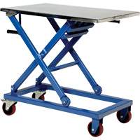 Table &eacute;l&eacute;vatrice manuelle &agrave; ciseaux, 37" lo x 23-1/2" la, Acier, Capacit&eacute; 660 lb Consource