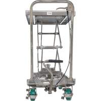Table &eacute;l&eacute;vatrice hydraulique manuelle &agrave; ciseaux, 36-1/4" lo x 19-3/8" la, Acier inoxydable, Capacit&eacute; 600 lb Consource