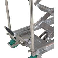 Table &eacute;l&eacute;vatrice hydraulique manuelle &agrave; ciseaux, 36-1/4" lo x 19-3/8" la, Acier inoxydable, Capacit&eacute; 600 lb Consource