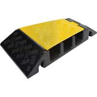 Powerhouse Heavy-Duty Right Turn Cable Protector, 3 Channels, 12" L x 19.75" W x 3" H Consource