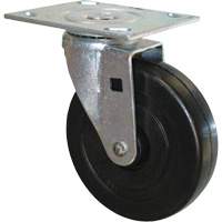 Roulette pivotante en caoutchouc pour chariot &agrave; plateforme Consource