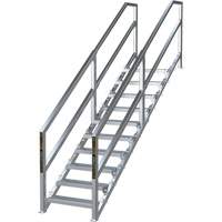 Syst&egrave;me d'escalier modulaire pour la construction de 6-10 marches SmartStairs, 75" ha Consource
