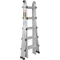 Telescoping Multi-Position Ladder, Aluminum, 300 lbs., CSA Grade 1A Consource