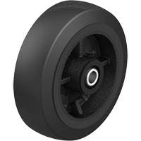 Roue en caoutchouc noir sur noyau en fonte noir, 12" (304,8 mm) dia. x 2-1/2" (64 mm) la, Capacit&eacute; de 396,8 lb (180 kg) Consource