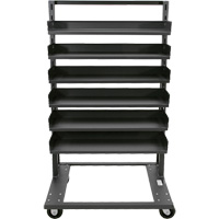 Single-Sided Heavy Duty A-Frame Cart with 6 Trays, 38" x 25" x 63", 2500 lbs. Capacity Consource